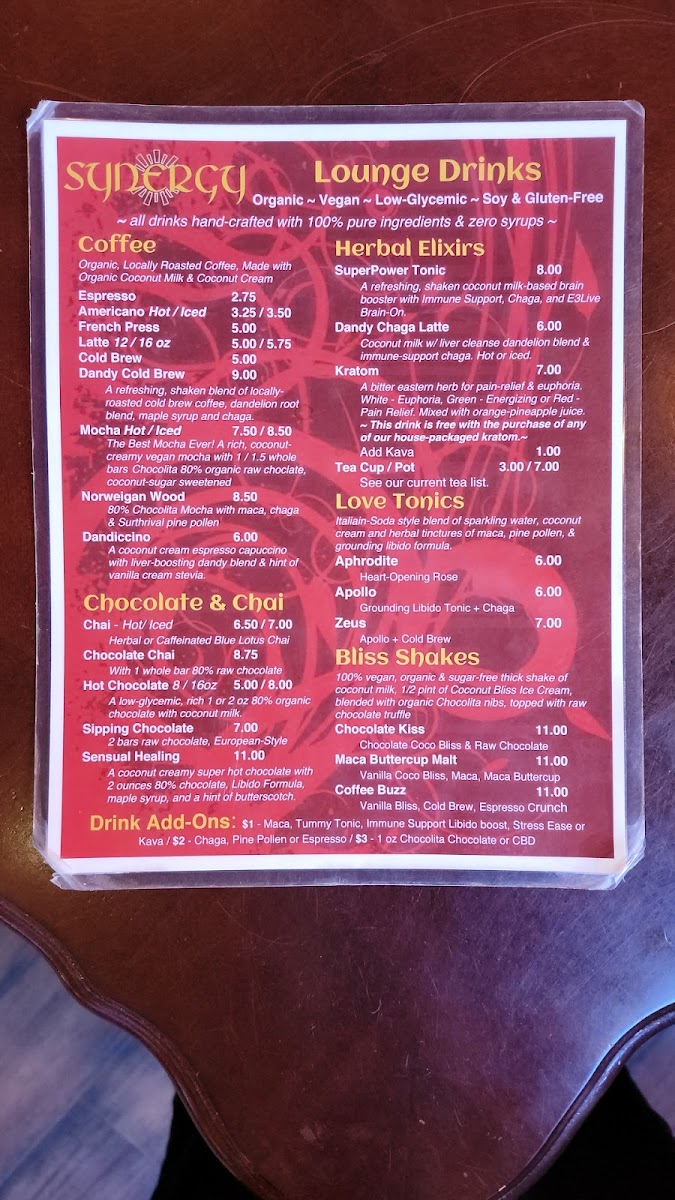 Menu - Synergy photo 10