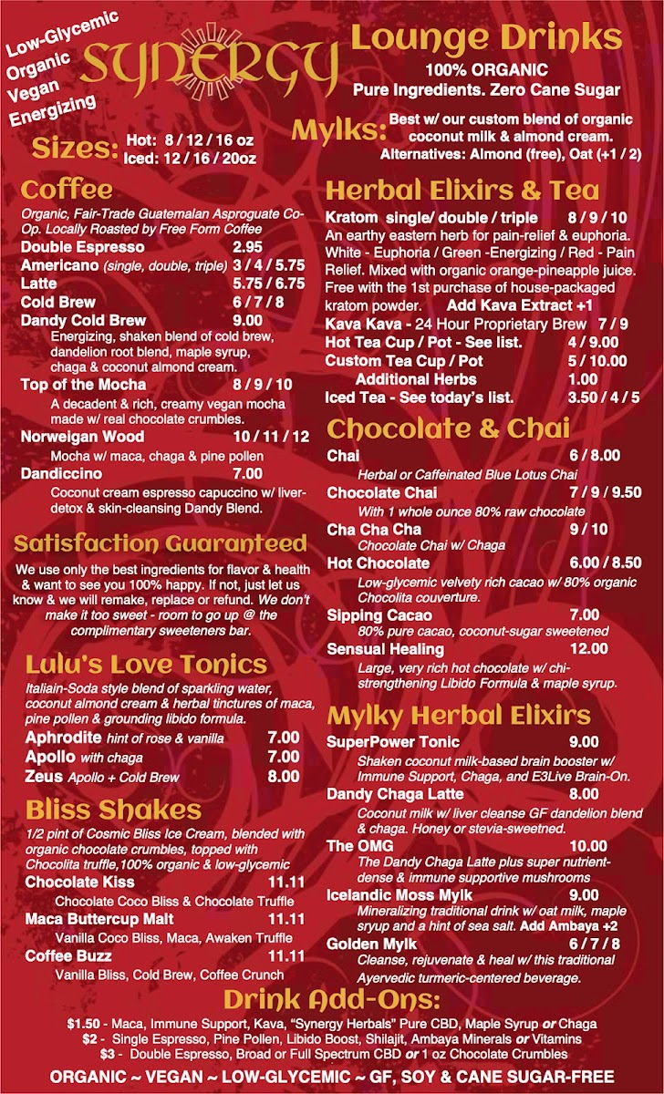 Menu - Synergy photo 2